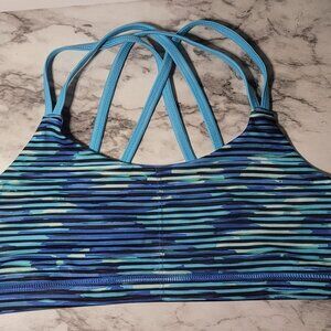 Champion Sports Bra For Girls Youth Wirefree Stretch Duo Dry Size XL Blue